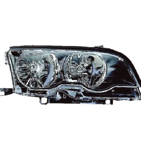Phare optique avant droit pour BMW Serie 3 E46 COUPÉ, 2001-2003, H7+H7, noir, Mod. 2 portes, Neuf