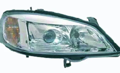 Phare Optique avant droit pour OPEL ASTRA G 1998-2001, H7+HB3, Corps chromé, Neuf