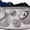 Phare Optique avant droit pour VOLKSWAGEN TOURAN I phase 1 2003-2004, H7+H7, fond chromé, Neuf