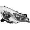 Phare Optique avant droit pour CITROËN C3 II phase 1, 2009-2013, H7+H1, fond chromé, avec moteur, Neuf