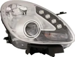Phare Optique avant droit à LED pour ALFA ROMEO GIULIETTA de 2010 à 2016, H7+H1, fond chromé, Neuf