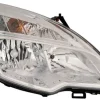 Phare Optique avant droit pour OPEL MERIVA B phase 1, 2010-2013, H7+H1, fond chromé, Neuf