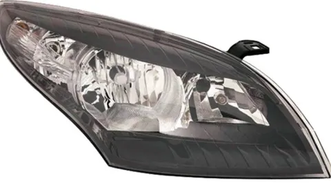 Phare Optique avant droit pour RENAULT MEGANE III phase 1, 2008-2012, H7+H7, électrique, fond noir