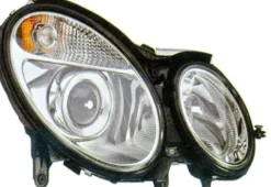 Phare Optique avant droit électrique pour MERCEDES CLASSE E (W211) de 2002 à 2006, H7+H7, Neuf
