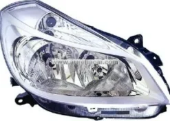 Phare Optique avant droit pour RENAULT CLIO 3 phase 1 H7+H7 Chrome de 2005 à 2009, Neuf