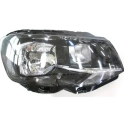 Phare Optique avant droit pour VOLKSWAGEN TRANSPORTER T6 phase 1, 2015-2019, fond noir, H4+P21W, avec moteur, Neuf