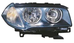 Phare Optique avant droit électrique pour BMW X3 E83 2006-2010, H7+H7, corps noir, Neuf