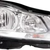 Phare Optique avant droit pour MERCEDES (W204) CLASSE C ph. 2 2011-2014, H7+H7, Corps chromé
