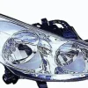 Phare Optique avant droit pour PEUGEOT 207 phase 1, 2006-2009, H7+H1, avec moteur, chromé, Neuf