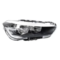 Phare Optique avant droit électrique pour BMW X1 F48 depuis 2015, H7, avec moteur, avec feu de jour à LED, Neuf