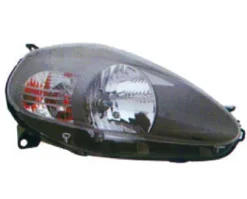 Phare Optique avant droit pour FIAT GRANDE PUNTO, 2005-2008, H4, noir, Neuf