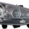 Phare Optique avant droit pour PEUGEOT 207 phase 2, 2009-2012, H7+H7+H1, avec moteur, noir, Neuf