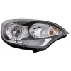 Phare Optique avant droit pour KIA RIO 2011-2014, corps noir, H1+H7, Neuf