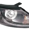 Phare Optique avant droit pour KIA SPORTAGE 2010 à 2014, H7+H7, fond noir, Feu de jour led, Neuf