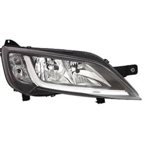 Phare Optique avant droit pour CITROËN JUMPER Camping-car II ph.2 depuis 2014 >, H7+H7, (fond noir)