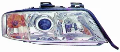 Phare Optique avant droit pour AUDI A6 II ph. 1 1997-1999, H7+H1, gradateur, clignotant orange