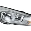Phare Optique avant droit pour FORD FOCUS III phase 2 2014-2018, H7+H1, corps chromé, avec moteur, Neuf