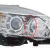 Phare Optique avant droit électrique pour MERCEDES (W204) CLASSE C ph. 1 2007-2011, H7+H7, Neuf