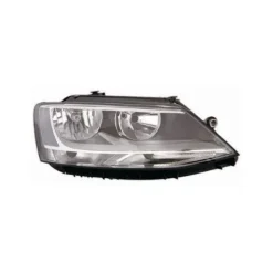 Phare optique avant droit pour Volkswagen Jetta V phase 1 2011-2014, H7+H7, corps noir, avec feu diurne, Neuf