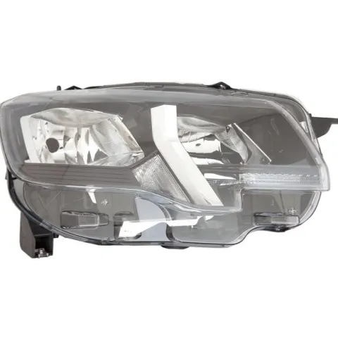 Phare Optique avant droit pour PEUGEOT PARTNER III ph.1 2018-2024, H7+H1+PY21W+W21, avec moteur, Neuf