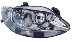 Phare Optique avant droit pour SEAT IBIZA IV phase 1, 2008-2012, H7+H7, fond chromé, Neuf