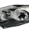 Phare Optique avant gauche pour FORD FIESTA VI phase 1, 2008-2012, H7+H1, fond noir, Neuf