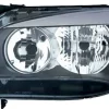 Phare Optique avant gauche pour BMW X1 E84 ph. 2 2012-2015, H7+H7, Corps noir, Neuf