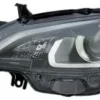 Phare Optique avant gauche pour PEUGEOT 108 depuis 2014 >, HIR2+PY21, feu de jour à LED, fond, noir, Neuf