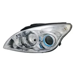 Phare Optique avant gauche pour HYUNDAI i30 I phase 2, 2010-2012, H7+H1, chromé, Neuf