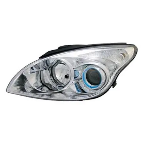 Phare Optique avant gauche pour HYUNDAI i30 I phase 2, 2010-2012, H7+H1, chromé, Neuf