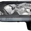 Phare Optique avant gauche pour FORD TOURNEO CONNECT II 2013-2017, H7+H15, fond noir, Neuf