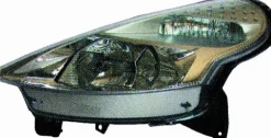 Phare Optique avant gauche pour CITROËN C3 I phase 2, 2005-2008, H7+H1, (Pluriel), Neuf