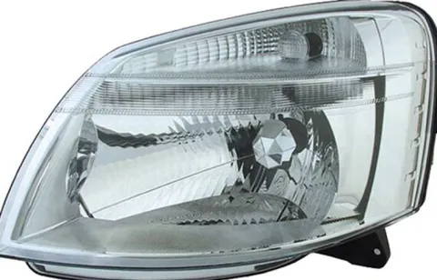 Phare Optique avant gauche pour PEUGEOT PARTNER I phase 2, 2002-2008, H4, Neuf