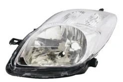 Phare Optique avant gauche pour TOYOTA YARIS II phase 2, 2009-2011, H4, électrique, fond chromé