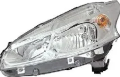 Phare Optique avant gauche pour PEUGEOT 208 phase 1, 2012-2015, H7+H7, Neuf