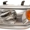 Phare optique avant gauche électrique pour MITSUBISHI PAJERO SPORT 1999-2004, H4, sans moteur, gris, bord chromé, Neuf