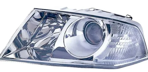 Phare Optique avant gauche pour SKODA OCTAVIA II ph. 1 2004-2009, H7+H1, Mod. Environnement, Neuf