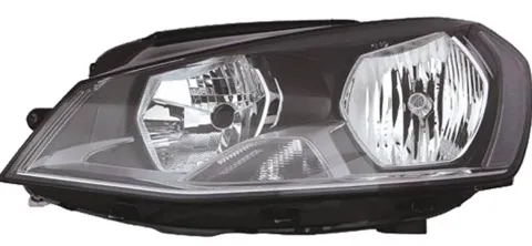 Phare Optique avant gauche pour VOLKSWAGEN GOLF VII ph. 1 2012-2016, H7+H15, feu diurne