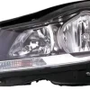 Phare Optique avant gauche électrique pour MERCEDES (W204) CLASSE C ph. 2 2011-2014, H1+H1, corp noir, Neuf