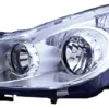 Phare Optique avant gauche pour OPEL CORSA D phase 1, 2006-2010, H7+H1, fond chromé, Neuf