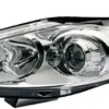Phare Optique avant gauche pour FORD FIESTA VI phase 1, 2008-2012, H7+H1, fond chromé/gris, Neuf