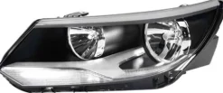 Phare Optique avant gauche pour VOLKSWAGEN TIGUAN I ph. 2 2011-2015, H7+H15, feu diurne, Neuf