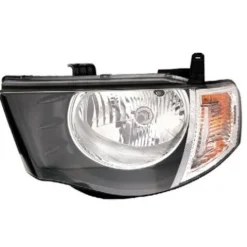 Phare optique avant gauche pour MITSUBISHI L200 IV phase 1, 2006-2010, H4, Mod. DOUBLE CABINE, feu clignotant incolore, Neuf
