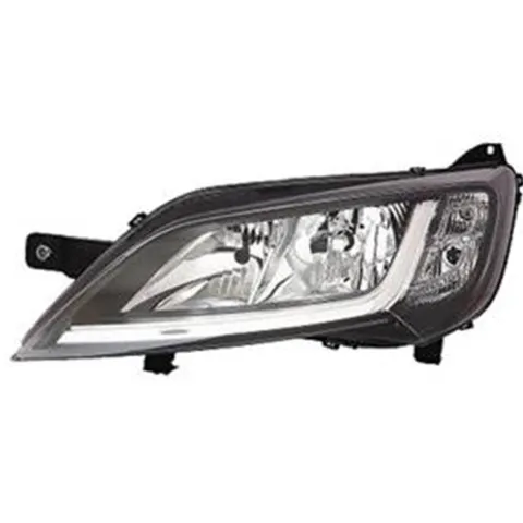 Phare Optique avant gauche pour CITROËN JUMPER Camping-car II ph.2 depuis 2014 >, H7+H7, (fond noir)