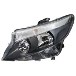 Phare Optique avant gauche pour MERCEDES VITO III (W447) 2016-2019, H7+H15, avec moteur, feu diurne, noir, Neuf