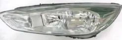 Phare Optique avant gauche à LED pour FORD FOCUS III phase 2 2014-2018, H7+H1, corps chromé, Neuf
