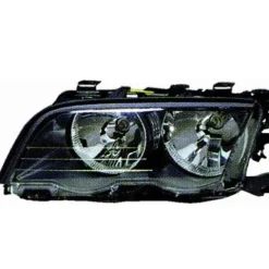 Phare optique avant gauche pour BMW Serie 3 E46 COUPÉ, 2001-2003, H7+H7, argent, Neuf