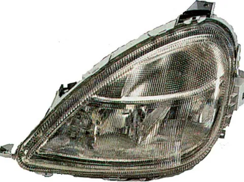 Phare Optique avant gauche pour MERCEDES (W168) CLASSE A, 1997-2001, H1+H1+H7, Neuf