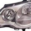 Phare Optique avant gauche pour VOLKSWAGEN POLO IV, 2005-2009, H7+H1, fond chromé, Neuf