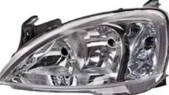 Phare Optique avant gauche pour OPEL CORSA C phase 2, 2003-2006, H7+H1, (type Valeo), Neuf